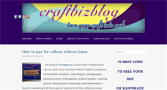 Desktop Screenshot of craftbizblog.com